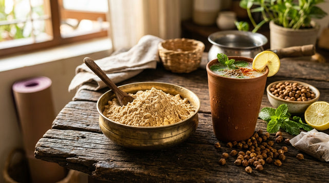 Why Synthetic Whey Causes Stomach Bloat & Acne: The Power of Traditional Roasted Sattu & Sprouted Chana