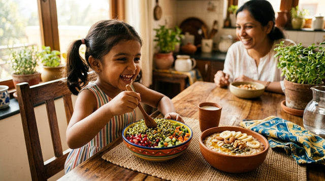 Why Do School Kids Get Tired So Fast? The Real Truth About Sprouted Moong vs Sugary Health Drinks