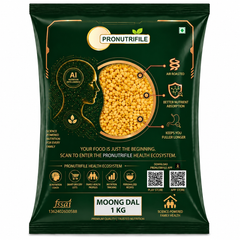 ProNutriFile Premium Split Yellow Moong Dal | Triple-Washed
