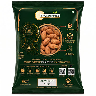 ProNutriFile Premium California Almonds | Raw & Whole