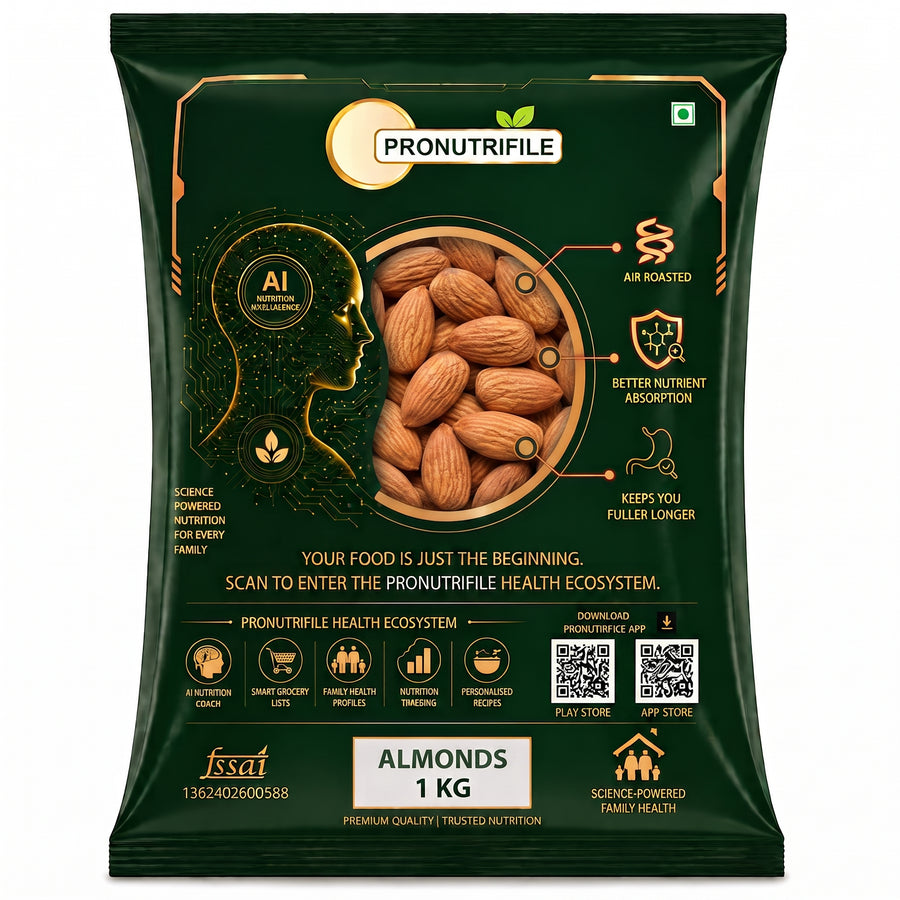 ProNutriFile Premium California Almonds | Raw & Whole