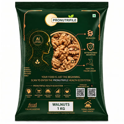 ProNutriFile Premium California Walnut Kernels | Light Halves
