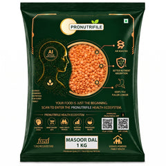ProNutriFile Premium Split Red Masoor Dal | Triple-Washed