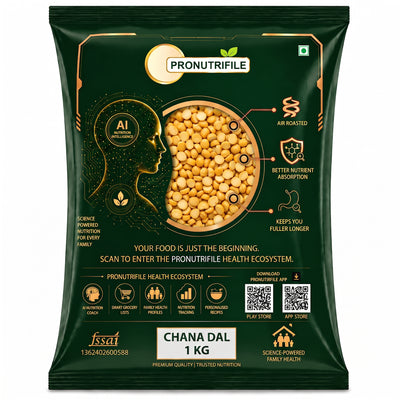 ProNutriFile Premium Chana Dal | Unpolished & Triple-Washed