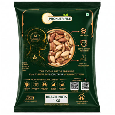 ProNutriFile Whole Premium Brazil Nuts | Rich in Selenium