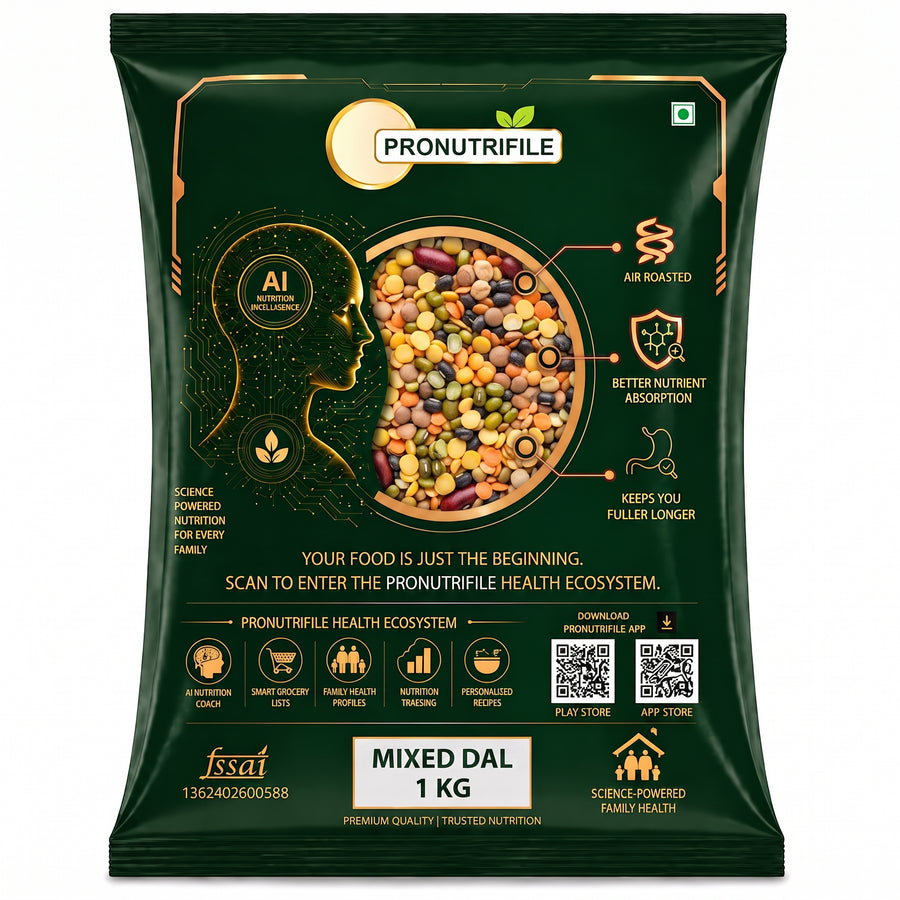 ProNutriFile Panchmel Mixed Dal Combo (5-in-1 Assortment)
