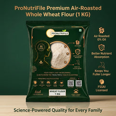 ProNutriFile Stone-Ground Premium Whole Wheat Flour (Atta)