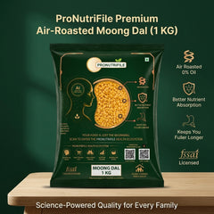 ProNutriFile Premium Split Yellow Moong Dal | Triple-Washed