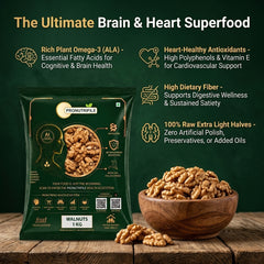 ProNutriFile Premium California Walnut Kernels | Light Halves